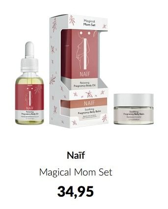 Aanbiedingen Naïf magical mom set - Naif - Geldig van 14/06/2022 tot 18/07/2022 bij Babypark