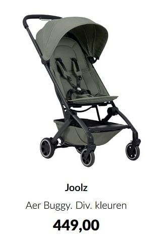 Aanbiedingen Joolz aer buggy - Joolz - Geldig van 14/06/2022 tot 18/07/2022 bij Babypark