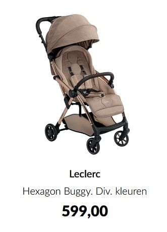 Aanbiedingen Leclerc hexagon buggy - Leclerc - Geldig van 14/06/2022 tot 18/07/2022 bij Babypark