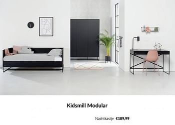 Aanbiedingen Kidsmill modular nachtkastje - Kidsmill - Geldig van 14/06/2022 tot 18/07/2022 bij Babypark