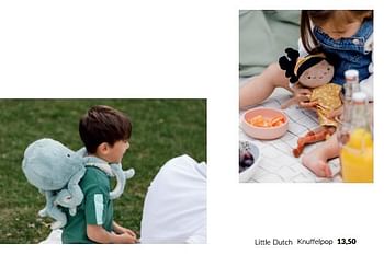 Aanbiedingen Little dutch knuffelpop - Little Dutch - Geldig van 14/06/2022 tot 18/07/2022 bij Babypark
