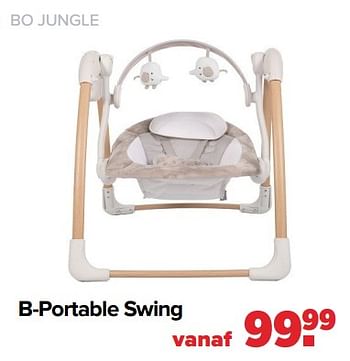 Aanbiedingen Bo jungle b-portable swing - Bo Jungle - Geldig van 13/06/2022 tot 02/07/2022 bij Baby-Dump