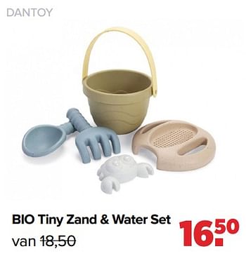 Aanbiedingen Dantoy bio tiny zand + water set - Dantoy - Geldig van 13/06/2022 tot 02/07/2022 bij Baby-Dump