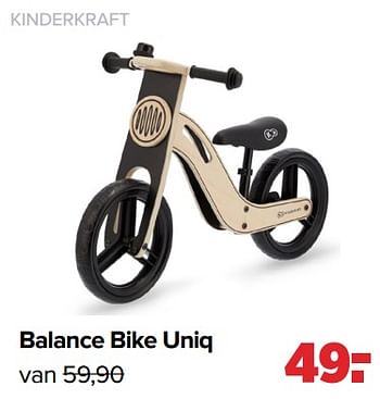 Aanbiedingen Kinderkraft balance bike uniq - Kinderkraft - Geldig van 13/06/2022 tot 02/07/2022 bij Baby-Dump