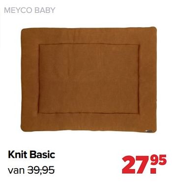 Aanbiedingen Meyco baby knit basic - Meyco - Geldig van 13/06/2022 tot 02/07/2022 bij Baby-Dump