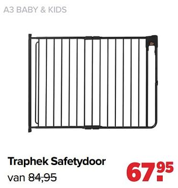 Aanbiedingen A3 baby + kids traphek safetydoor - A3 Baby &amp; Kids - Geldig van 13/06/2022 tot 02/07/2022 bij Baby-Dump