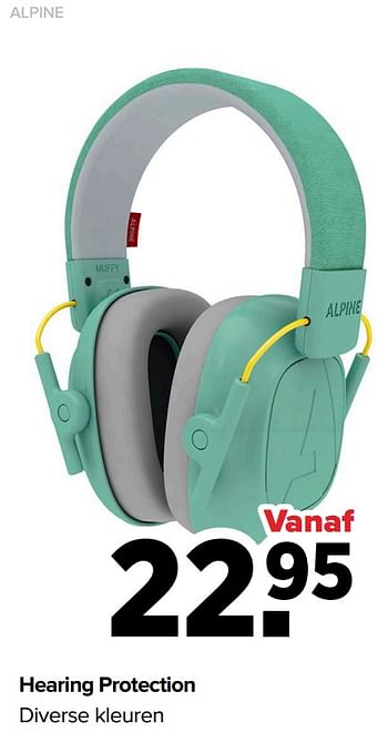 Aanbiedingen Alpine hearing protection - Alpine - Geldig van 13/06/2022 tot 02/07/2022 bij Baby-Dump