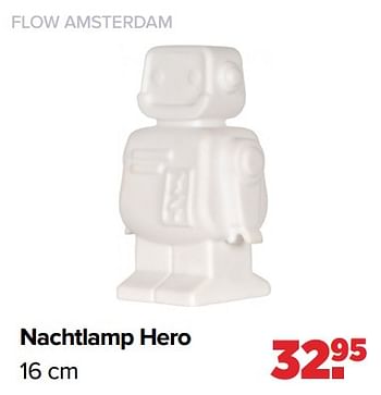 Aanbiedingen Flow amsterdam nachtlamp hero - Flow Amsterdam - Geldig van 13/06/2022 tot 02/07/2022 bij Baby-Dump