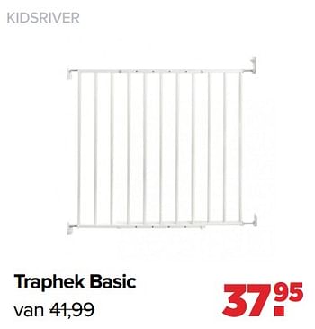 Aanbiedingen Kidsriver traphek basic - Kidsriver - Geldig van 13/06/2022 tot 02/07/2022 bij Baby-Dump