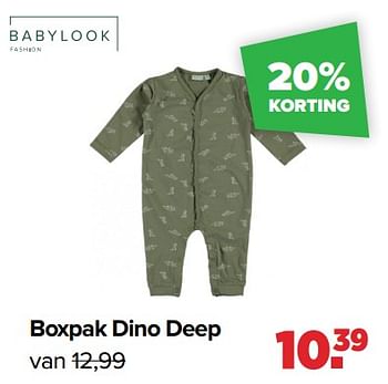 Aanbiedingen Boxpak dino deep - Baby look - Geldig van 13/06/2022 tot 02/07/2022 bij Baby-Dump
