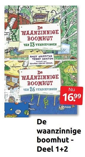 Aanbiedingen De waanzinnige boomhut - deel 1+2 - Huismerk - Boekenvoordeel - Geldig van 18/06/2022 tot 26/06/2022 bij Boekenvoordeel
