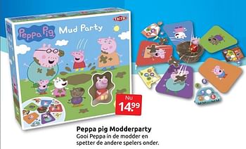 Aanbiedingen Peppa pig modderparty - Tactic - Geldig van 18/06/2022 tot 26/06/2022 bij Boekenvoordeel