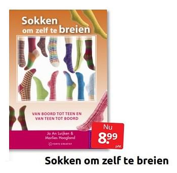 Aanbiedingen Sokken om zelf te breien - Huismerk - Boekenvoordeel - Geldig van 18/06/2022 tot 26/06/2022 bij Boekenvoordeel