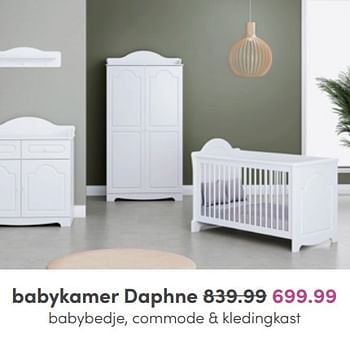 Aanbiedingen Babykamer daphne - Huismerk - Baby &amp; Tiener Megastore - Geldig van 19/06/2022 tot 25/06/2022 bij Baby & Tiener Megastore