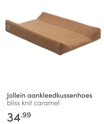 Aanbiedingen Jollein aankleedkussenhoes bliss knit caramel - Jollein - Geldig van 19/06/2022 tot 25/06/2022 bij Baby & Tiener Megastore