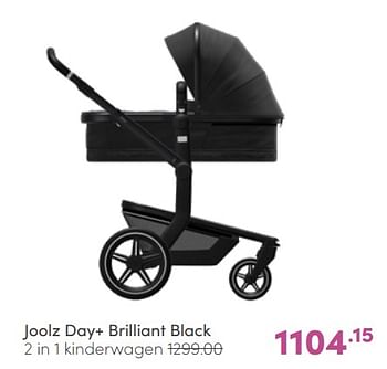 Aanbiedingen Joolz day+ brilliant black 2 in 1 kinderwagen - Joolz - Geldig van 19/06/2022 tot 25/06/2022 bij Baby & Tiener Megastore
