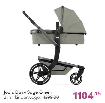 Aanbiedingen Joolz day+ sage green 2 in 1 kinderwagen - Joolz - Geldig van 19/06/2022 tot 25/06/2022 bij Baby & Tiener Megastore