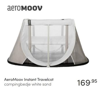 Aanbiedingen Aeromoov instant travelcot campingbedje white sand - Aeromoov - Geldig van 19/06/2022 tot 25/06/2022 bij Baby & Tiener Megastore