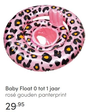 Aanbiedingen Baby float rosé gouden panterprint - Swim Essentials - Geldig van 19/06/2022 tot 25/06/2022 bij Baby & Tiener Megastore
