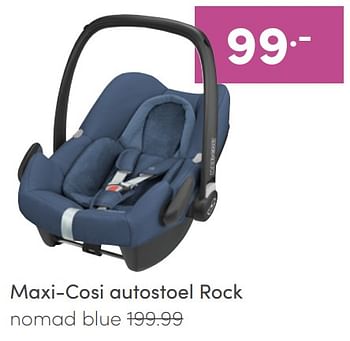 Aanbiedingen Maxi-cosi autostoel rock nomad blue - Maxi-cosi - Geldig van 19/06/2022 tot 25/06/2022 bij Baby & Tiener Megastore