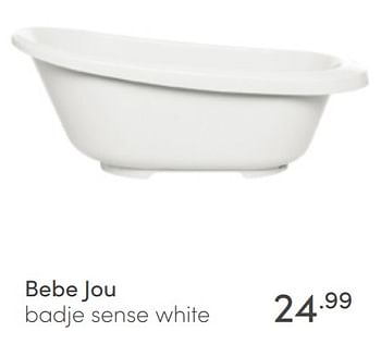 Aanbiedingen Bebe jou badje sense white - Bebe-jou - Geldig van 19/06/2022 tot 25/06/2022 bij Baby & Tiener Megastore