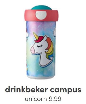 Aanbiedingen Drinkbeker campus unicorn - Mepal - Geldig van 19/06/2022 tot 25/06/2022 bij Baby & Tiener Megastore