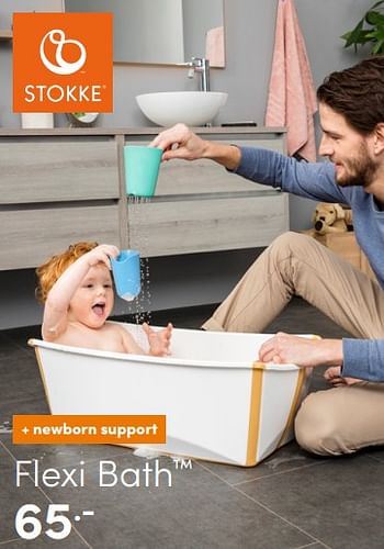 Aanbiedingen Flexi bath - Stokke - Geldig van 19/06/2022 tot 25/06/2022 bij Baby & Tiener Megastore