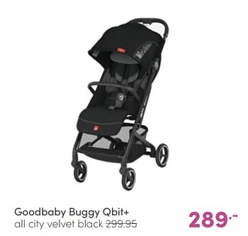 Aanbiedingen Goodbaby buggy qbit+ all city velvet black - Goodbaby - Geldig van 19/06/2022 tot 25/06/2022 bij Baby & Tiener Megastore