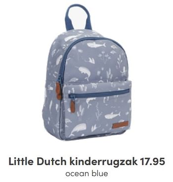 Aanbiedingen Little dutch kinderrugzak ocean blue - Little Dutch - Geldig van 19/06/2022 tot 25/06/2022 bij Baby & Tiener Megastore