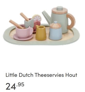 Aanbiedingen Little dutch theeservies hout - Little Dutch - Geldig van 19/06/2022 tot 25/06/2022 bij Baby & Tiener Megastore