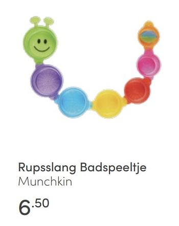 Aanbiedingen Rupsslang badspeeltje munchkin - Munchkin - Geldig van 19/06/2022 tot 25/06/2022 bij Baby & Tiener Megastore