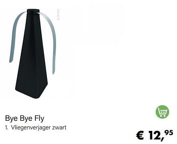 Aanbiedingen Bye bye fly vliegenverjager zwart - Bye Bye Fly  - Geldig van 15/06/2022 tot 31/08/2022 bij Multi Bazar