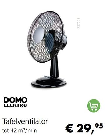 Aanbiedingen Domo elektro tafelventilator - Domo elektro - Geldig van 15/06/2022 tot 31/08/2022 bij Multi Bazar
