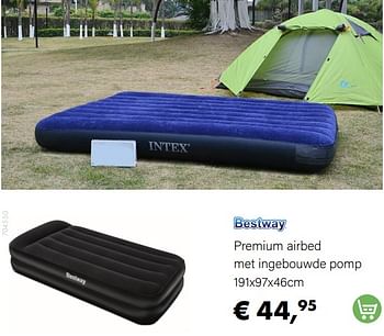 Aanbiedingen Premium airbed met ingebouwde pomp - BestWay - Geldig van 15/06/2022 tot 31/08/2022 bij Multi Bazar