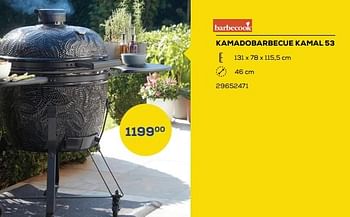 Aanbiedingen Kamadobarbecue kamal 53 - Barbecook - Geldig van 17/06/2022 tot 22/07/2022 bij Supra Bazar