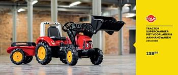 Aanbiedingen Tractor supercharger met voorlader + aanhangwagen - Falk - Geldig van 17/06/2022 tot 22/07/2022 bij Supra Bazar