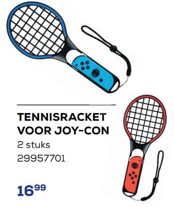 Aanbiedingen Tennisracket voor joy-con - Nintendo - Geldig van 17/06/2022 tot 22/07/2022 bij Supra Bazar