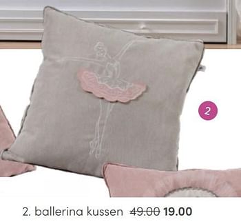 Aanbiedingen Ballerina kussen - Huismerk - Baby &amp; Tiener Megastore - Geldig van 19/06/2022 tot 02/07/2022 bij Baby & Tiener Megastore
