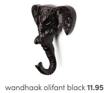 Aanbiedingen Wandhaak olifant black - KidsDepot  - Geldig van 19/06/2022 tot 02/07/2022 bij Baby & Tiener Megastore