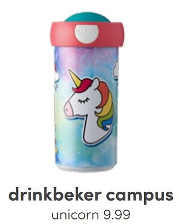 Aanbiedingen Drinkbeker campus unicorn - Mepal - Geldig van 19/06/2022 tot 02/07/2022 bij Baby & Tiener Megastore