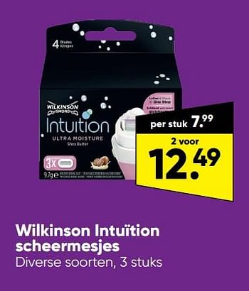 Aanbiedingen Wilkinson intuïtion scheermesjes - Wilkinson - Geldig van 20/06/2022 tot 03/07/2022 bij Big Bazar
