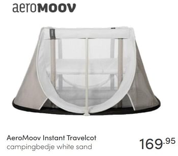 Aanbiedingen Aeromoov instant travelcot campingbedje white sand - Aeromoov - Geldig van 26/06/2022 tot 02/07/2022 bij Baby & Tiener Megastore
