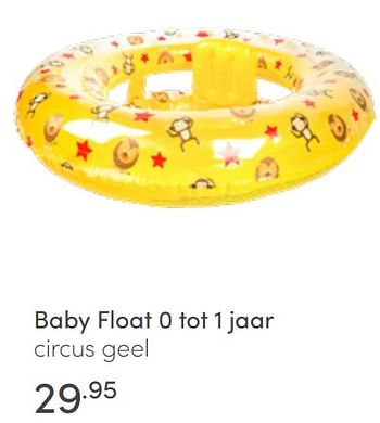 Aanbiedingen Baby float circus geel - Swim Essentials - Geldig van 26/06/2022 tot 02/07/2022 bij Baby & Tiener Megastore