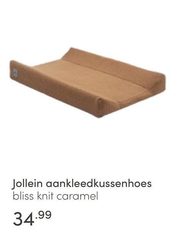 Aanbiedingen Jollein aankleedkussenhoes bliss knit caramel - Jollein - Geldig van 26/06/2022 tot 02/07/2022 bij Baby & Tiener Megastore
