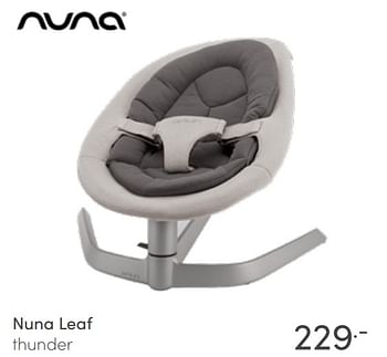 Aanbiedingen Nuna leaf thunder - Nuna - Geldig van 26/06/2022 tot 02/07/2022 bij Baby & Tiener Megastore