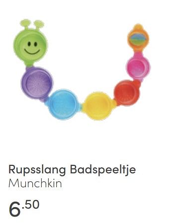 Aanbiedingen Rupsslang badspeeltje munchkin - Munchkin - Geldig van 26/06/2022 tot 02/07/2022 bij Baby & Tiener Megastore