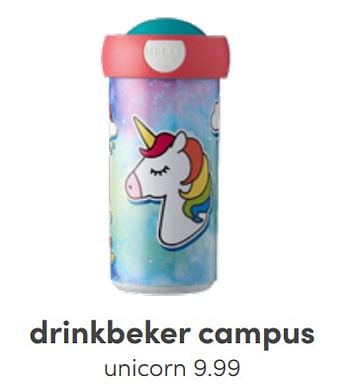 Aanbiedingen Drinkbeker campus unicorn - Mepal - Geldig van 26/06/2022 tot 02/07/2022 bij Baby & Tiener Megastore