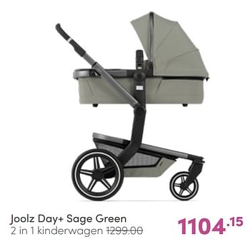 Aanbiedingen Joolz day+ sage green 2 in 1 kinderwagen - Joolz - Geldig van 26/06/2022 tot 02/07/2022 bij Baby & Tiener Megastore