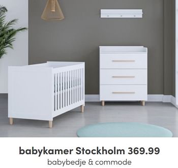 Aanbiedingen Babykamer stockholm - Huismerk - Baby &amp; Tiener Megastore - Geldig van 26/06/2022 tot 02/07/2022 bij Baby & Tiener Megastore