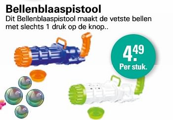 Aanbiedingen Bellenblaaspistool - Huismerk - De Online Drogist - Geldig van 22/06/2022 tot 09/07/2022 bij De Online Drogist